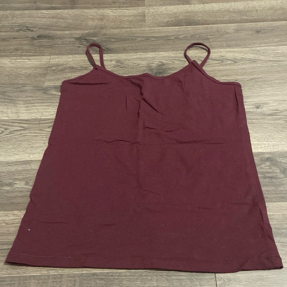 Burgundy tank top